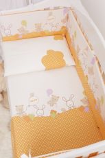 Детский постельный комплект 7 эл. Twins Comfort New 4051-C-121, Горошки оранжевые